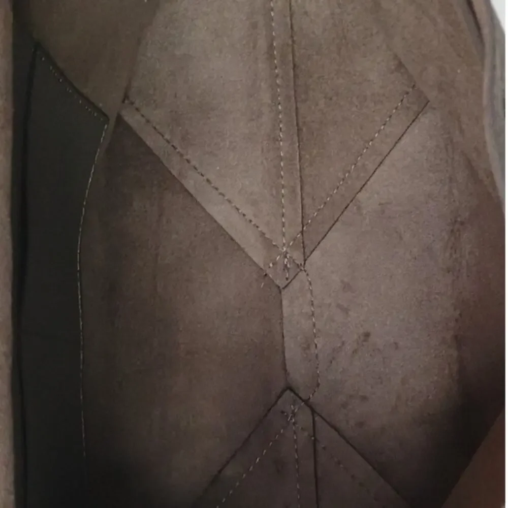 Michael Kors Junie Medium Flap Backpack Pebbled Leather Gold Hardware Taupe Bag
